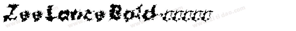 Zee Lance Bold字体转换